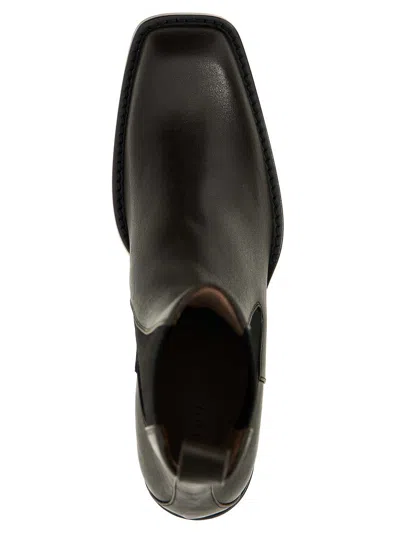 Khaite Austin Leather Bootie