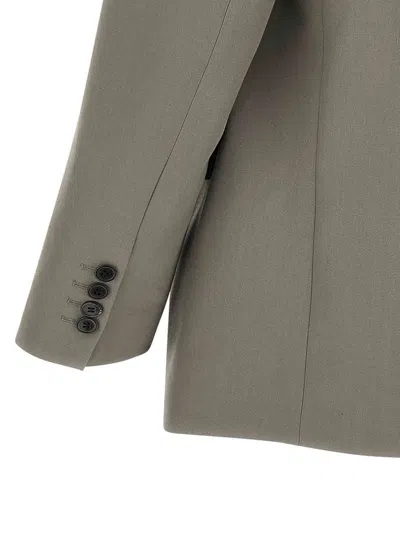 Dries Van Noten 'bishop' Blazer Featuring Notch Lapel In Gray
