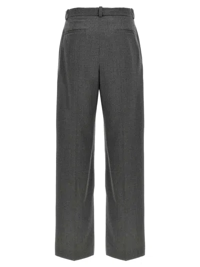 Wardrobe.nyc Wide Leg Virgin Wool Trousers In Gray