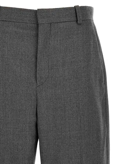 Wardrobe.nyc Wide Leg Virgin Wool Trousers In Gray