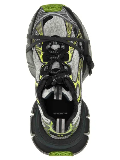 Balenciaga 3xl White/grey/green Coloured Mesh And Polyurethane Sneaker In Multi