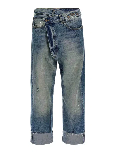 R13 Blue Crossover Jeans