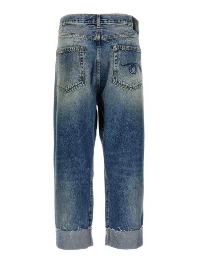 R13 Blue Crossover Jeans
