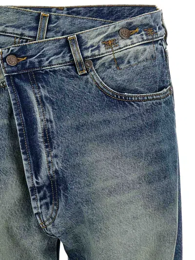 R13 Blue Crossover Jeans