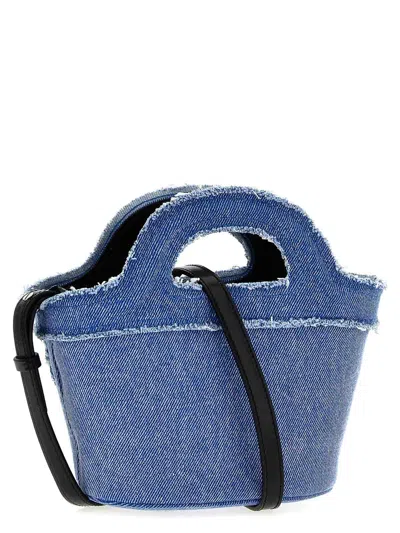 Marni Women's Denim Micro Tropicalia Handbag In Blue