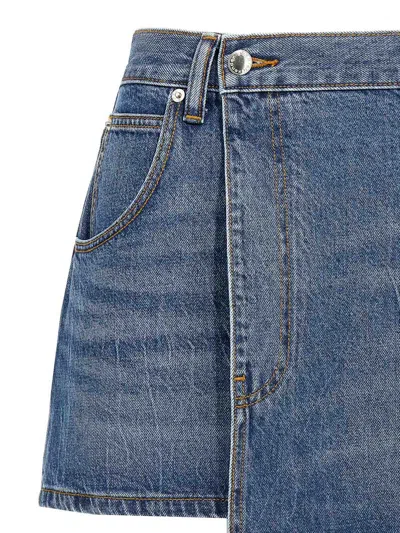 Alexander Wang Mini Skirt In Blue