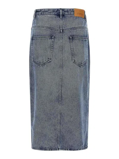 Isabel Marant 'pocketed Belt Loops Skirt' In Blue