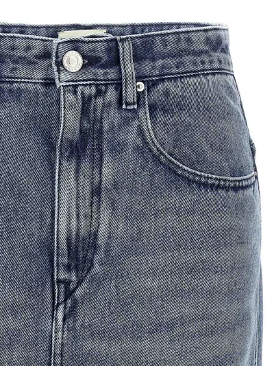 Isabel Marant 'pocketed Belt Loops Skirt' In Blue