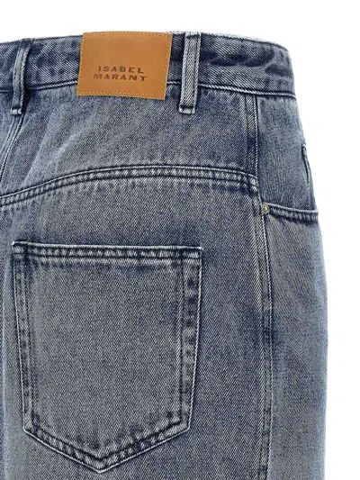 Isabel Marant 'pocketed Belt Loops Skirt' In Blue