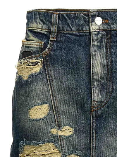 Marc Jacobs Distressed Mini Denim Skirt