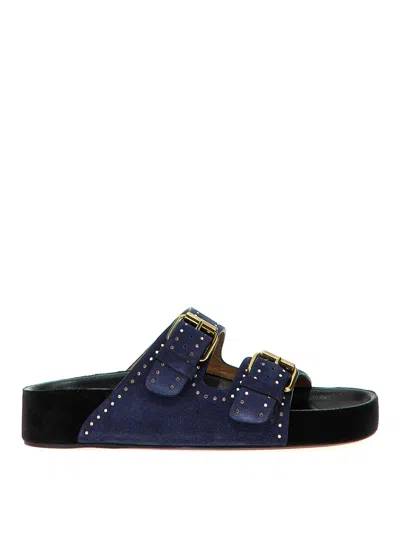 Isabel Marant Studded Design Suede Leather Sandals