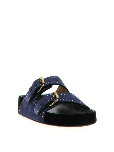 Isabel Marant Studded Design Suede Leather Sandals