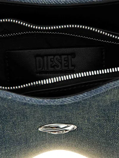 Diesel Shoulder Bag In Solarised Denim In Multi