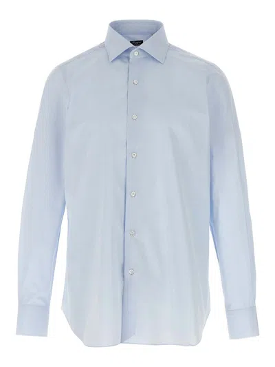 Finamore 1925 Napoli Shirt In Blue