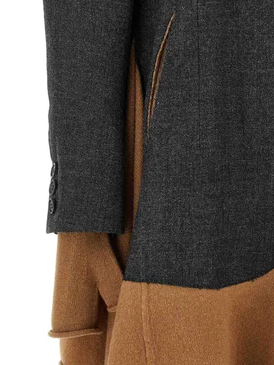Undercover Wool Shawl Blazer In Brown