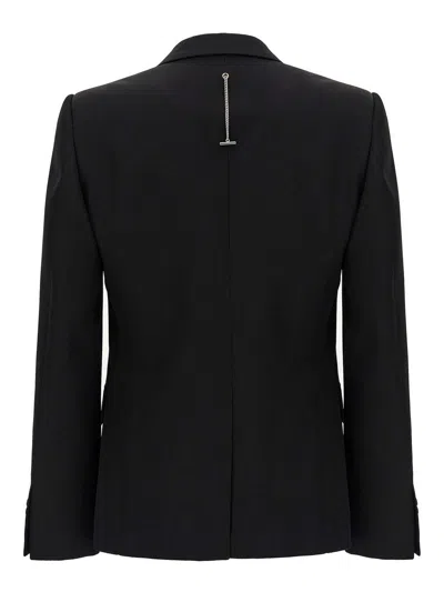 Alexander Mcqueen Wool Studded Blazer In Black