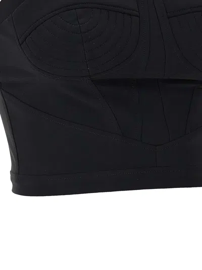 Nensi Dojaka Halter Strap Cropped Top With Structured Cups