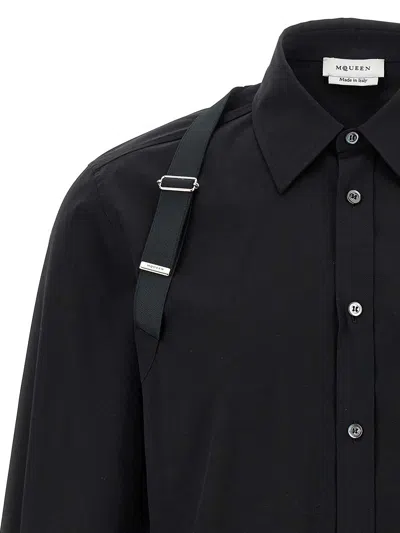 Alexander Mcqueen Alexander Mc Queen Harness Shirt With T Buckle In Black