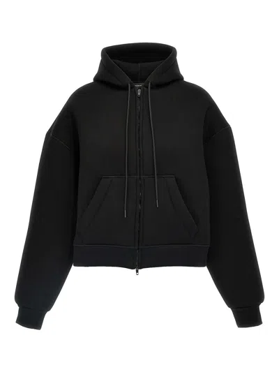 Wardrobe.nyc Black Bonded Hoodie