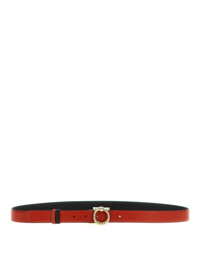 Ferragamo Black Reversible Belt