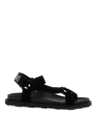 Moschino Sandals In Black