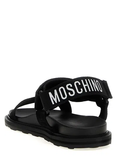 Moschino Sandals In Black