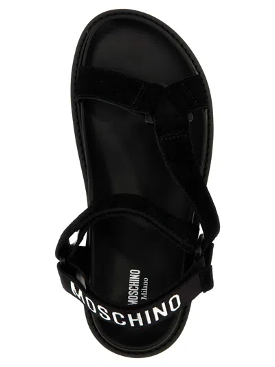 Moschino Sandals In Black