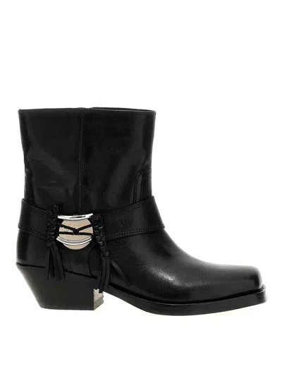 Isabel Marant Woman Ankle Boots Black Size 5.5 Calfskin