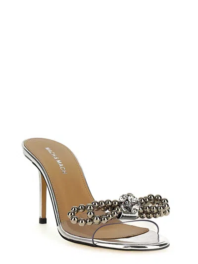 Mach&mach Mach & Mach 'stud Bow' Sandals