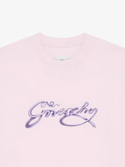 Givenchy Women Pink Wool T-shirt In Multi