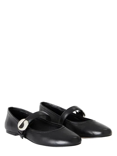 Coperni Leather Ballet Flats In Black