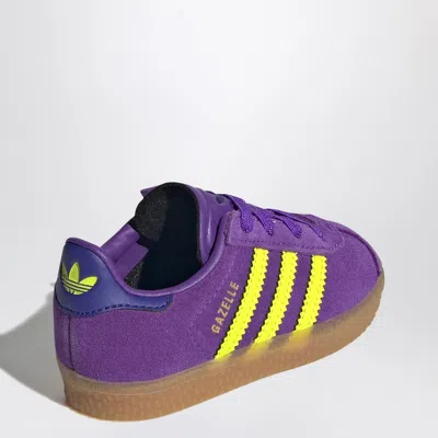 Adidas Originals Gazelle Active Purple/solar Yellow Sneaker With Elasticated Laces