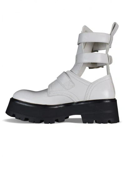 Alexander Mcqueen Leather Ankle Boots