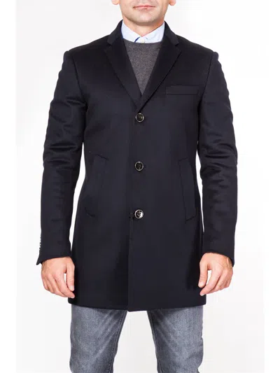 Alessandro Dell Acqua Men's Coat  Ad1719b/t8373 50 Blue In Black