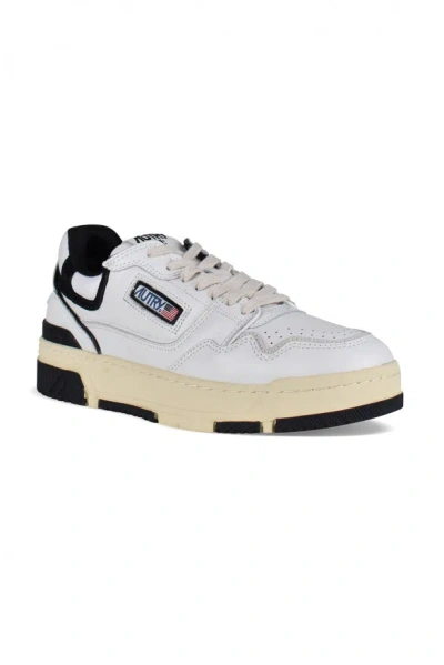 Autry Classic Low-top Sneakers With Cow Leather And Suede Accents In Neutral