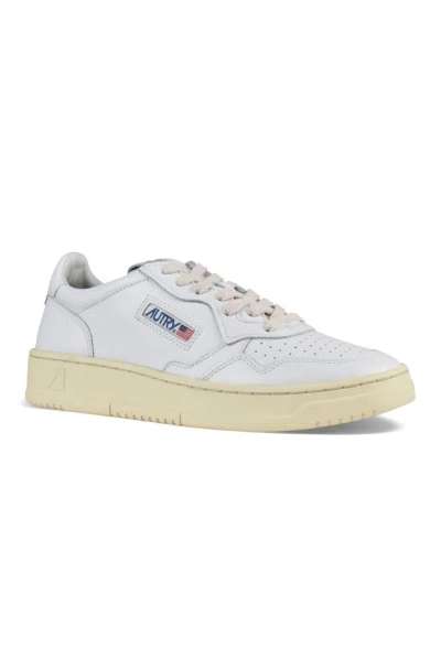 Autry White Leather Medalist Sneakers