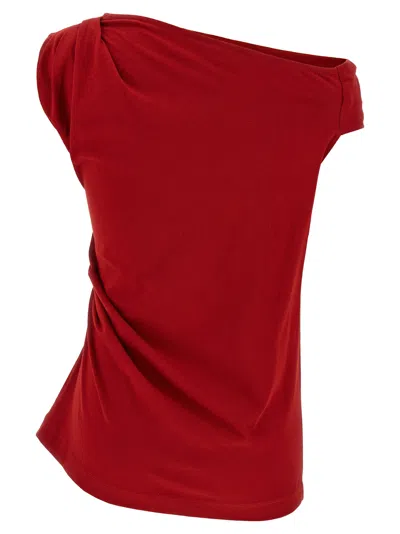 Dries Van Noten Draped One-shoulder Top Fitted Silhouette