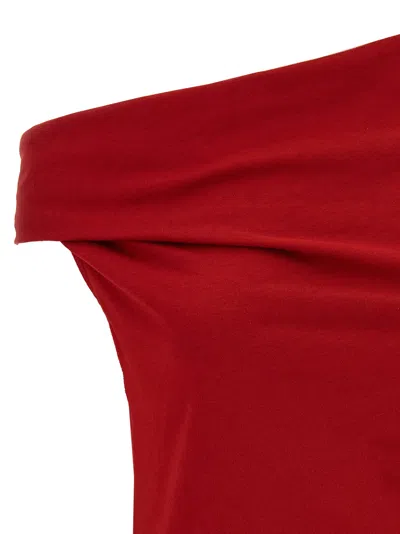Dries Van Noten Draped One-shoulder Top Fitted Silhouette