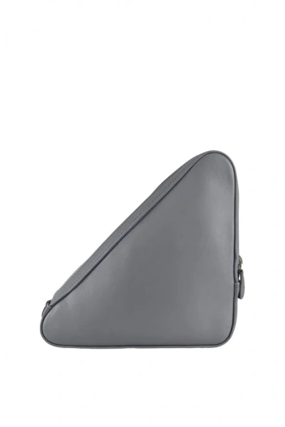 Balenciaga Men Clutch Triangle In Gray