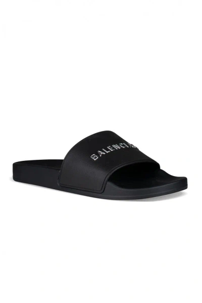 Balenciaga Men Slides In Black