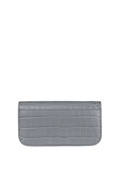 Balenciaga Women Wallet Chain Gossip In Gray