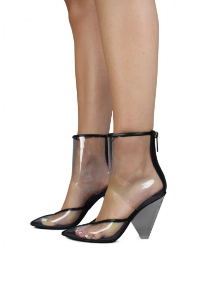 Balmain Women Transparent Ankle Boot 95