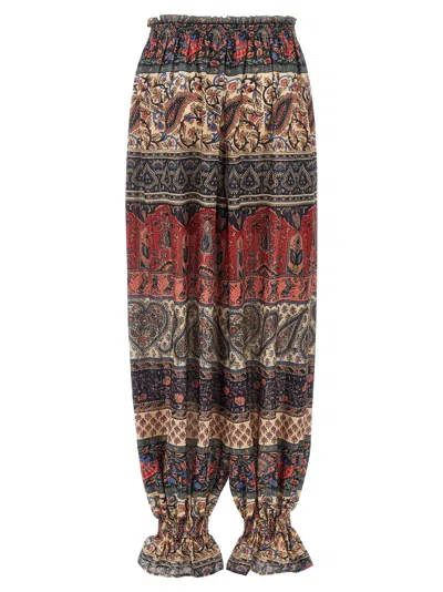 Valentino Garavani Cachemire Voyage Imaginaire Print Silk Georgette Pants