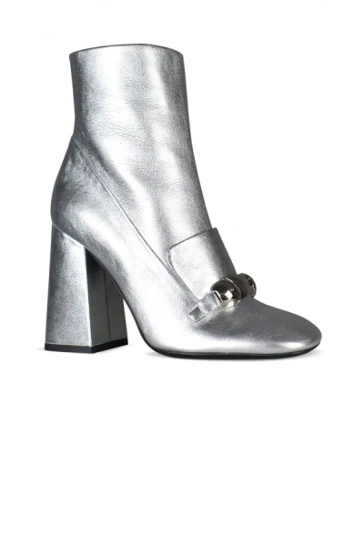 Burberry Silver Brabant Boots