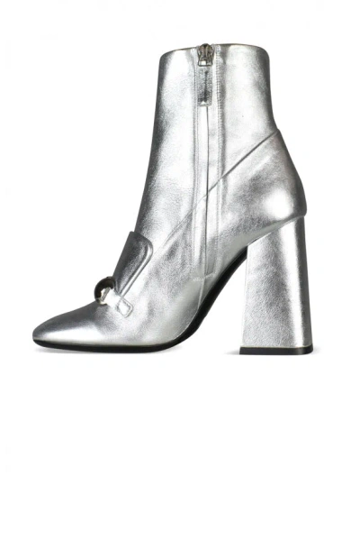 Burberry Silver Brabant Boots