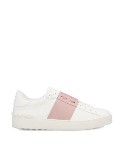 Valentino Rockstud Untitled Sneakers In White