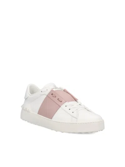 Valentino Rockstud Untitled Sneakers In White
