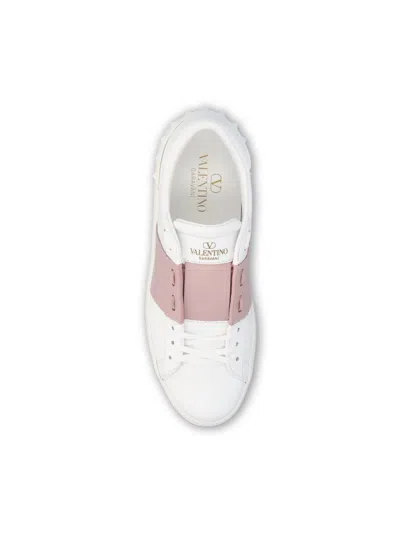 Valentino Rockstud Untitled Sneakers In White