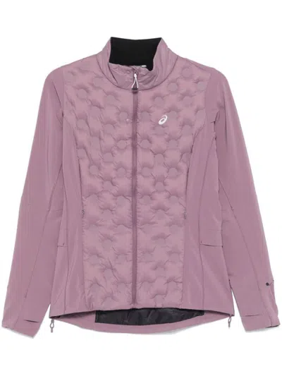 Asics Road Winter Jacket Clothing In Purple