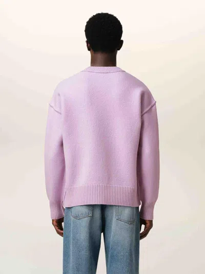 Ami Alexandre Mattiussi Ami Paris Logo Knit Sweater